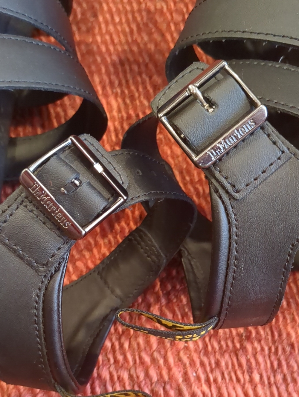 Dr. Martens Black Blaire Flatform Sandals 38 Size 7 - Picture 9 of 12
